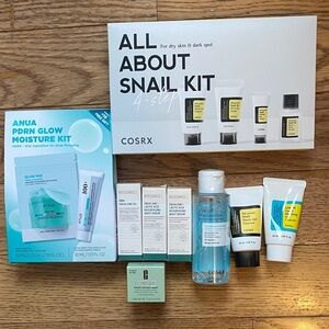 Skincare bundle- Cosrx, Anua, Clinique, and Biossance